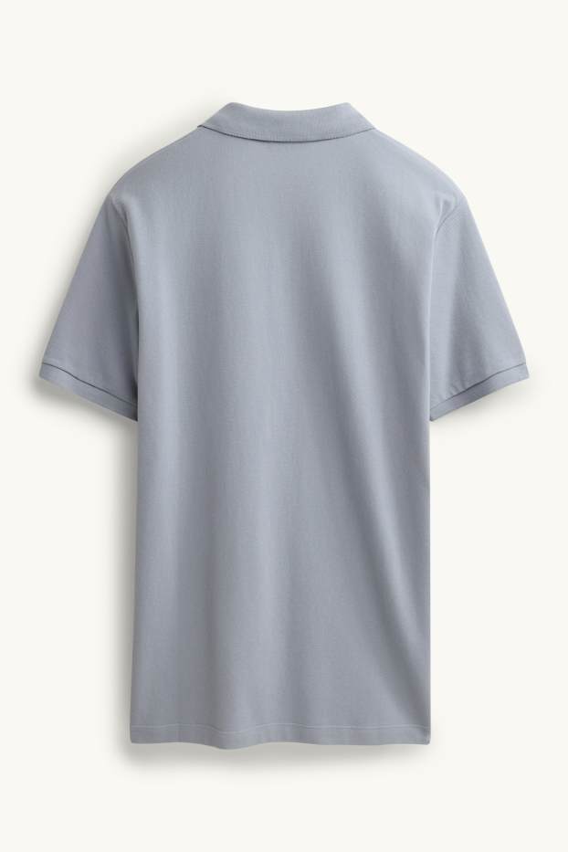Men - Polo shirt - regular fit - gray