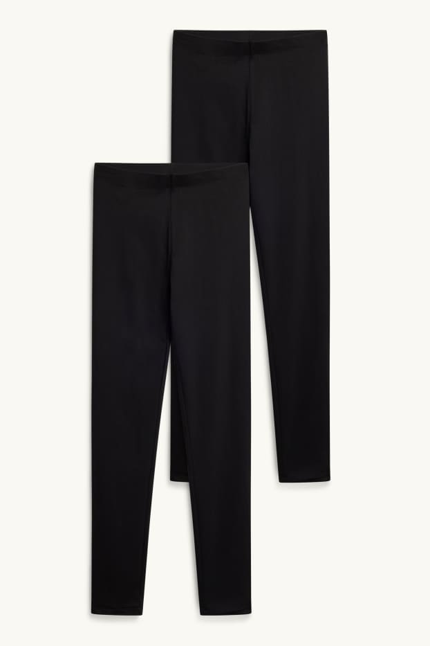 Damen - Multipack 2er - Leggings - schwarz