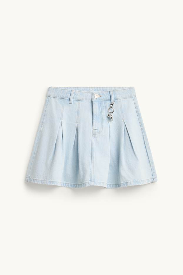 Children Girls - Denim skirt - denim-light blue
