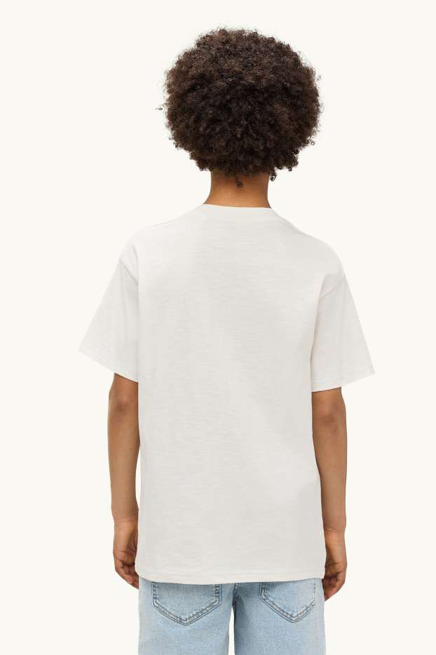 Kinder Jungen - Surfen - Kurzarmshirt - weiß