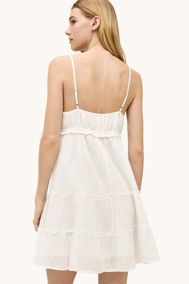Damen - Empirekleid - weiß