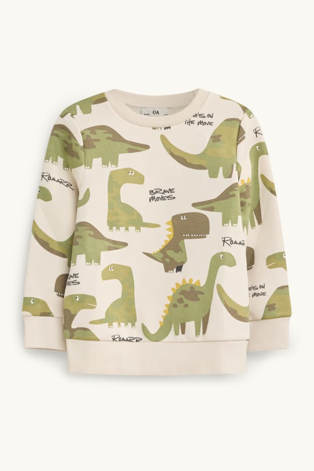 Children Boys - Dino - sweatshirt - green / beige