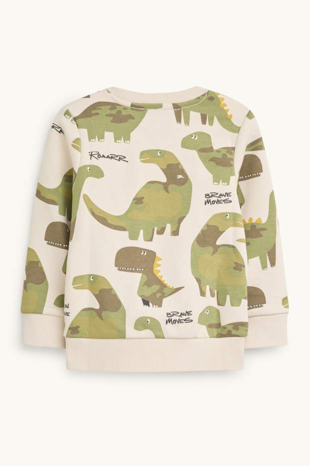 Children Boys - Dino - sweatshirt - green / beige