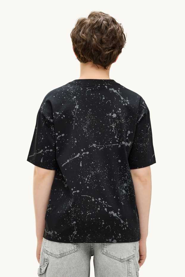 Kinder Buben - Skate - Kurzarmshirt - schwarz