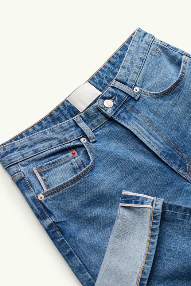 Damen - Straight Jeans - High Waist - Selvedge - jeansblau