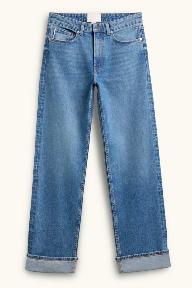 Damen - Straight Jeans - High Waist - Selvedge - jeansblau