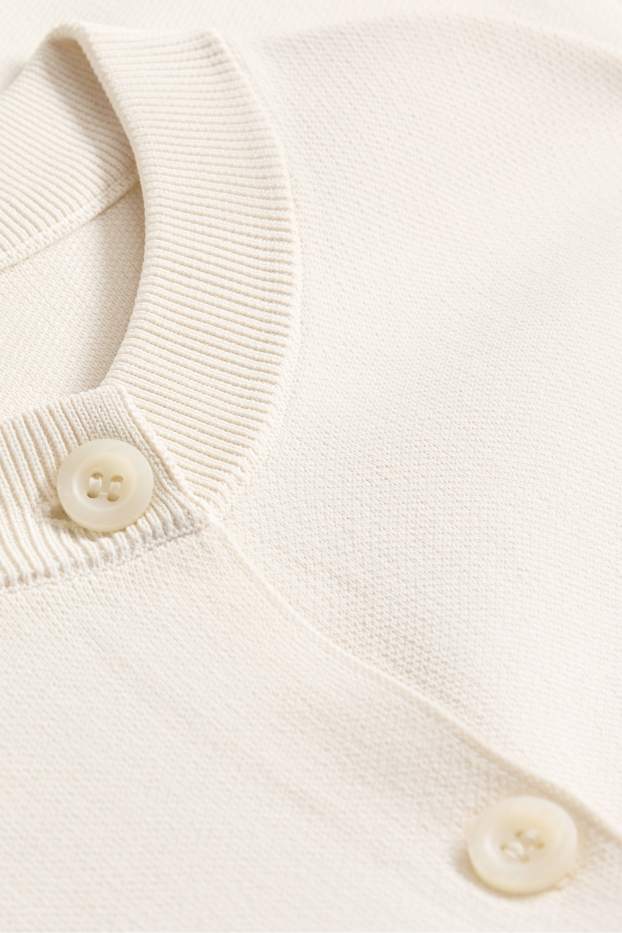 Dames - Gebreid gilet - crème wit
