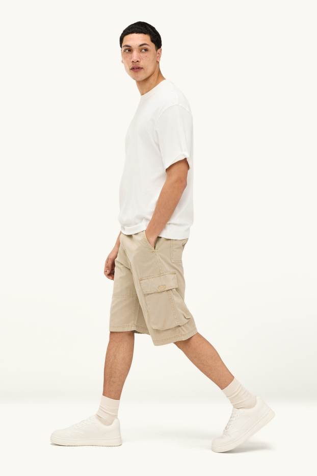 Herren - Cargo-Shorts - beige