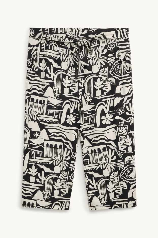 Dames - Broek - wit / zwart