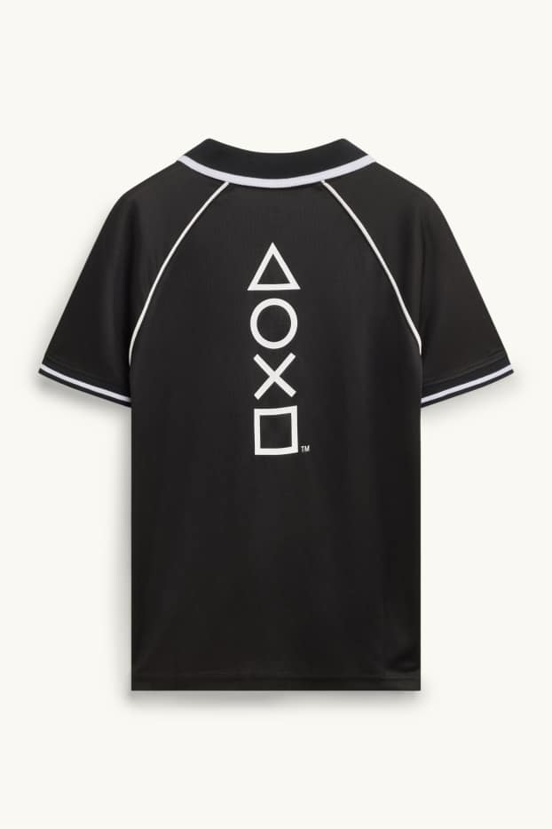 Children Boys - PlayStation - short sleeve T-shirt - black