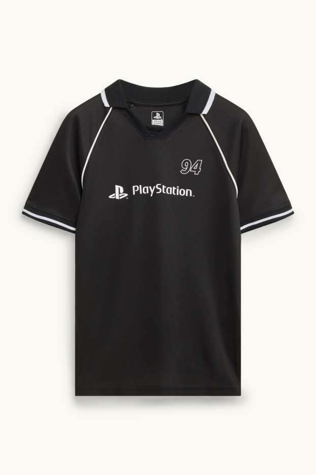 Children Boys - PlayStation - short sleeve T-shirt - black
