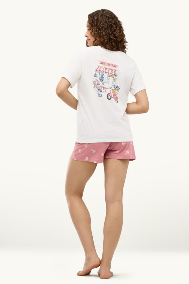 Dames - Shortama - wit