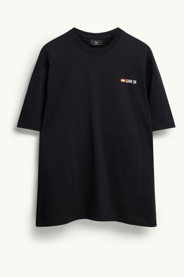 Herren - T-Shirt - Spanien - Relaxed Fit  - schwarz
