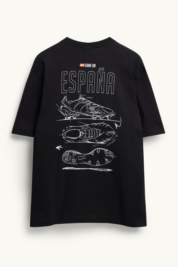 Herren - T-Shirt - Spanien - Relaxed Fit  - schwarz