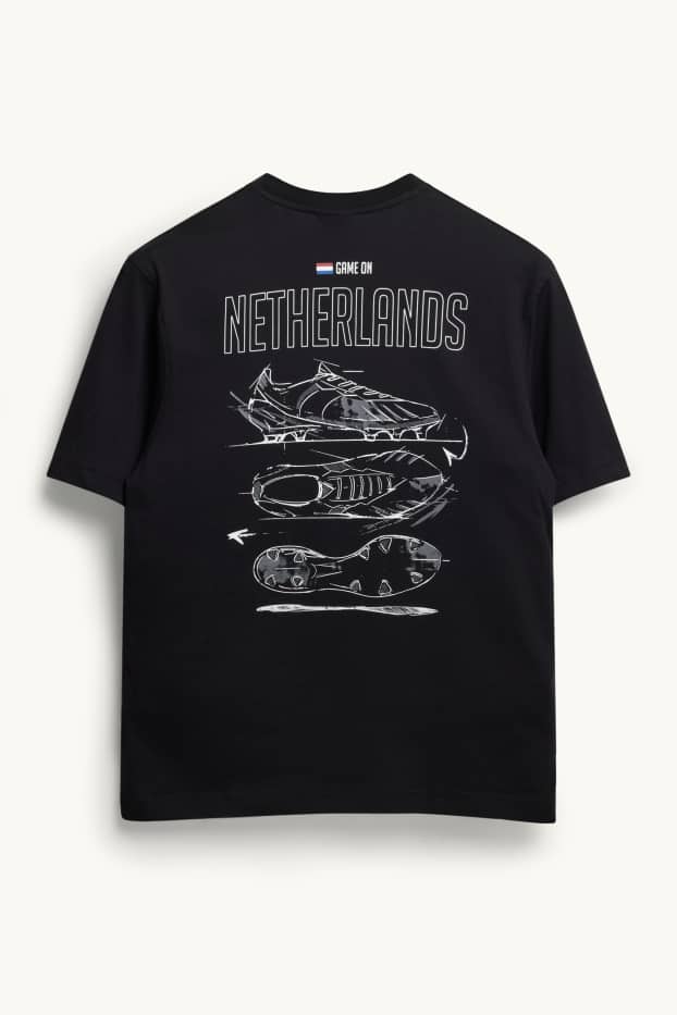 Herren - T-Shirt - Niederlande - Relaxed Fit - schwarz