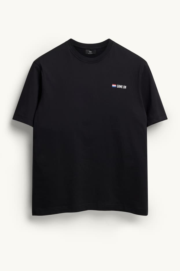 Herren - T-Shirt - Niederlande - Relaxed Fit - schwarz