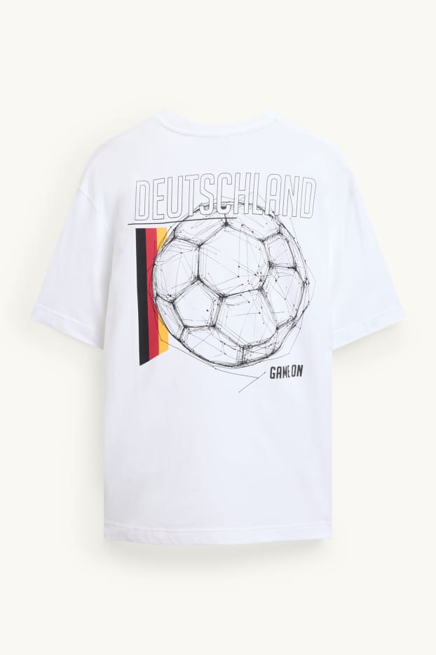 Herren - T-Shirt - Deutschland - Relaxed Fit - weiss