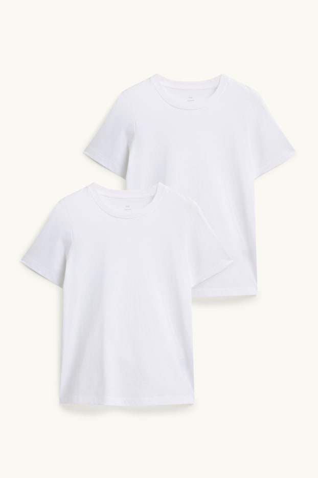 Damen - Multipack 2er - T-Shirt - Regular Fit - weiss