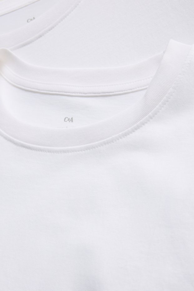 Damen - Multipack 2er - T-Shirt - Regular Fit - weiss