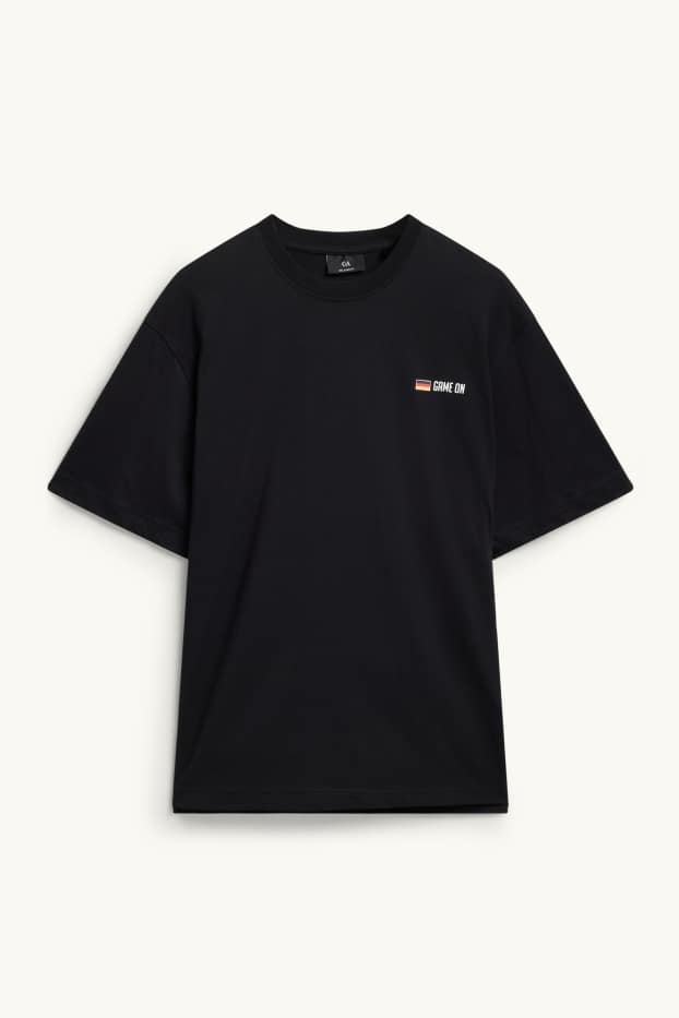 Herren - T-Shirt - Deutschland - Relaxed Fit - schwarz