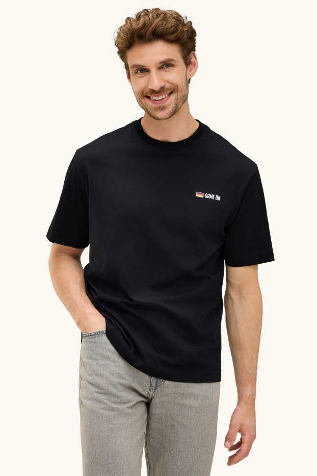 Herren - T-Shirt - Deutschland - Relaxed Fit - schwarz