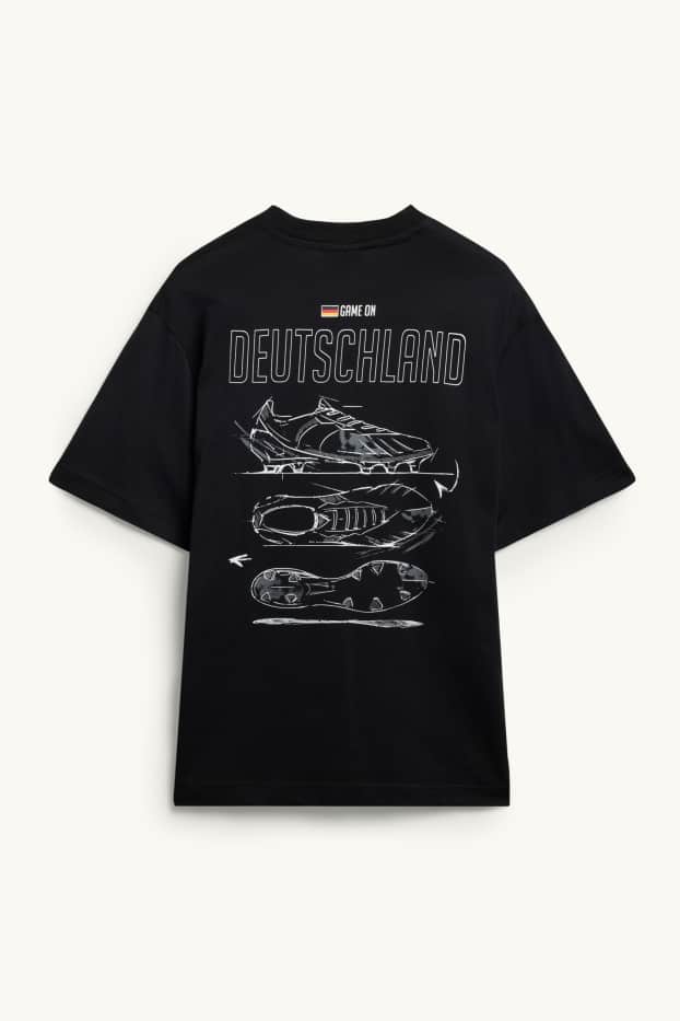 Herren - T-Shirt - Deutschland - Relaxed Fit - schwarz