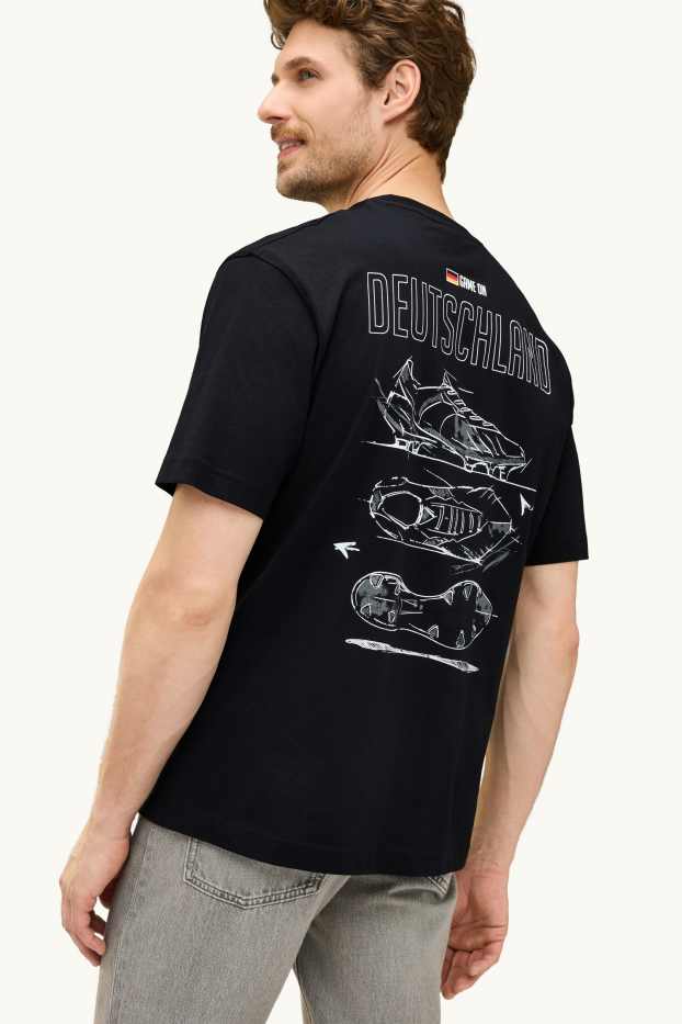 Herren - T-Shirt - Deutschland - Relaxed Fit - schwarz