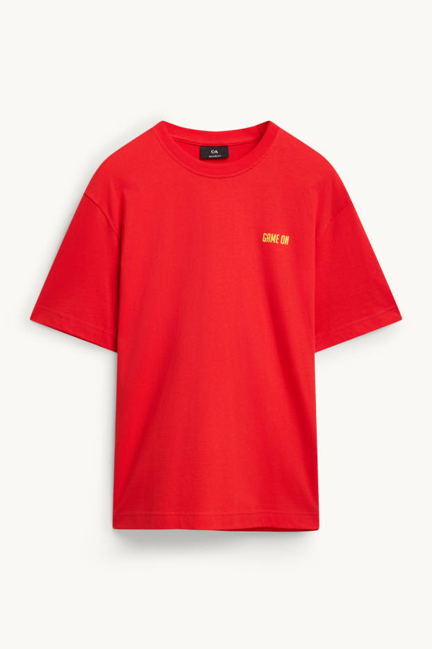 Herren - T-Shirt - Belgien - Relaxed Fit - rot