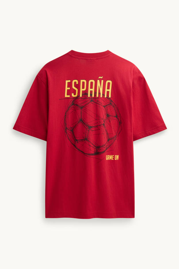 Herren - T-Shirt - Spanien - Relaxed Fit - rot