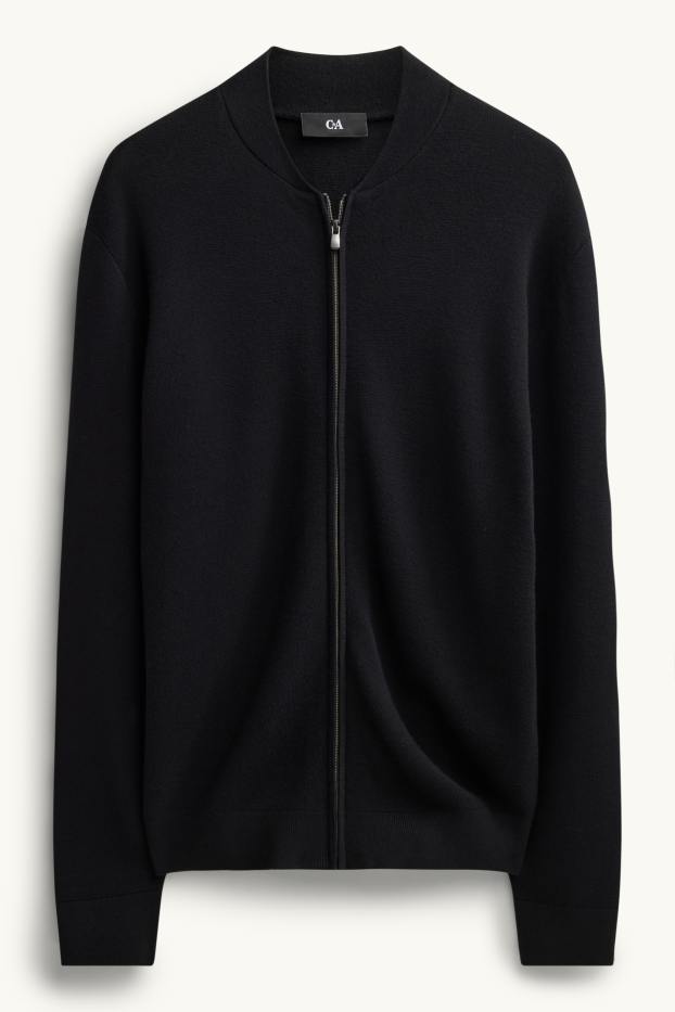 Uomo - Cardigan - nero