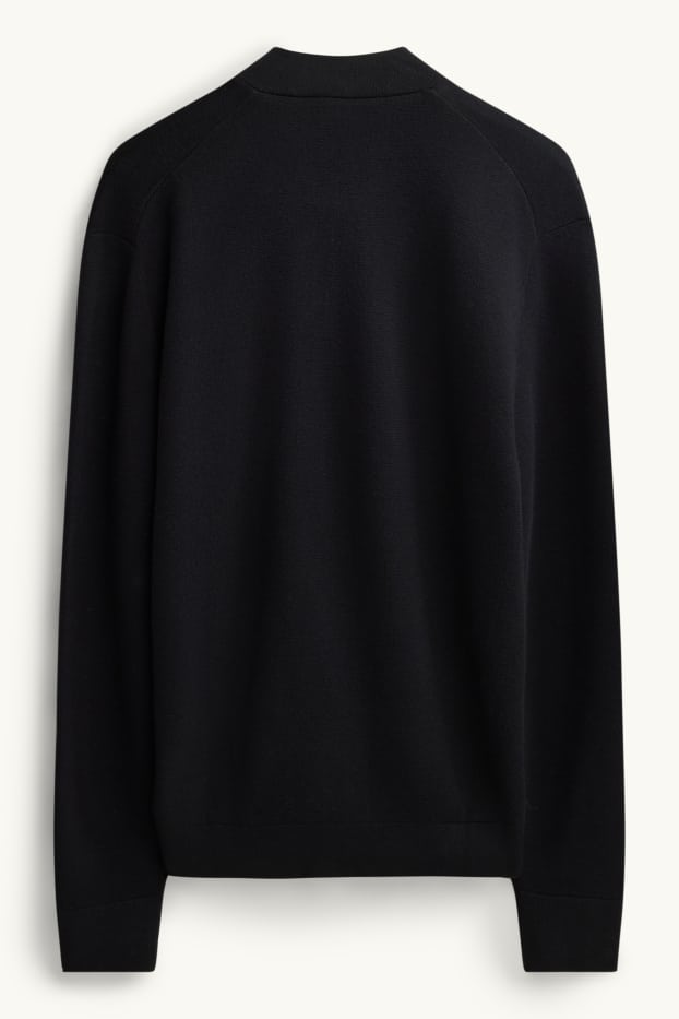 Uomo - Cardigan - nero