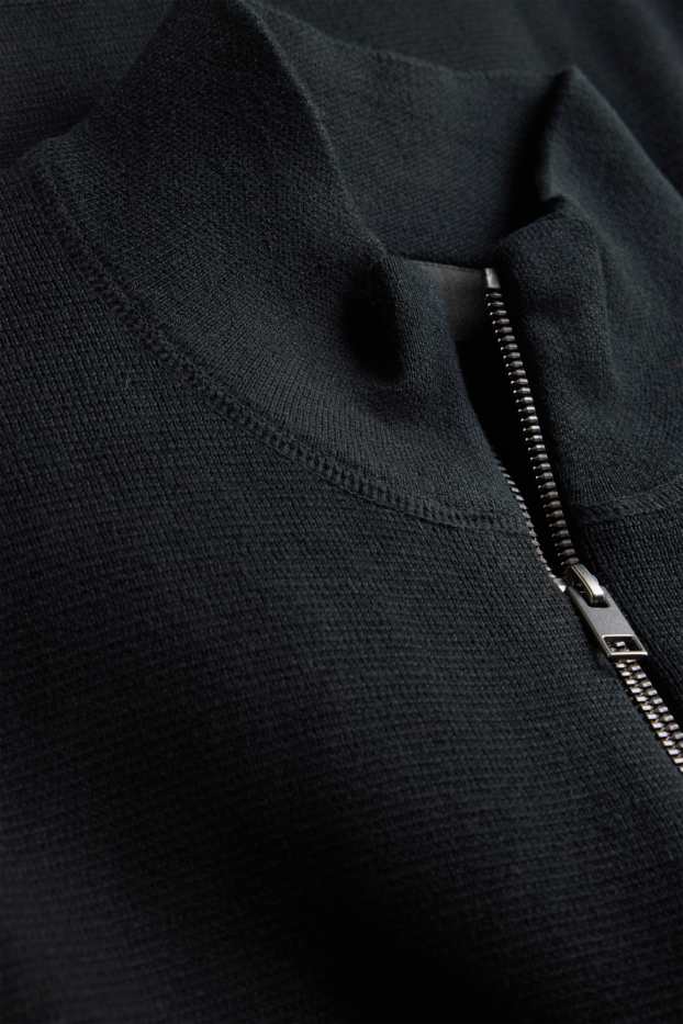 Herren - Strickjacke - schwarz