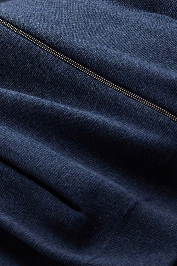 Men - Cardigan - dark blue