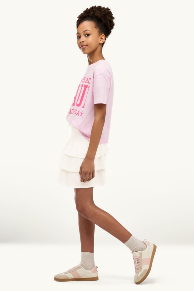 Children Girls - Skirt - white