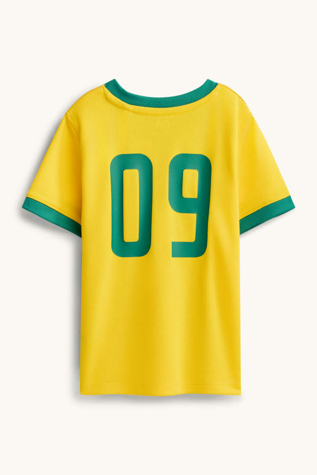 Kinderen: jongens - Brazilië - T-shirt - geel
