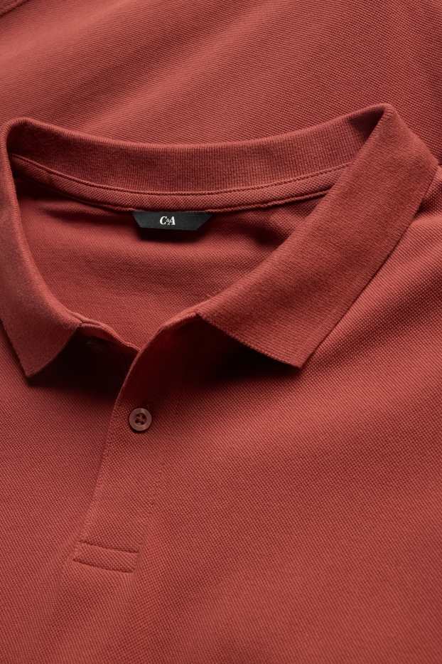 Herren - Poloshirt - Regular Fit - rostbraun