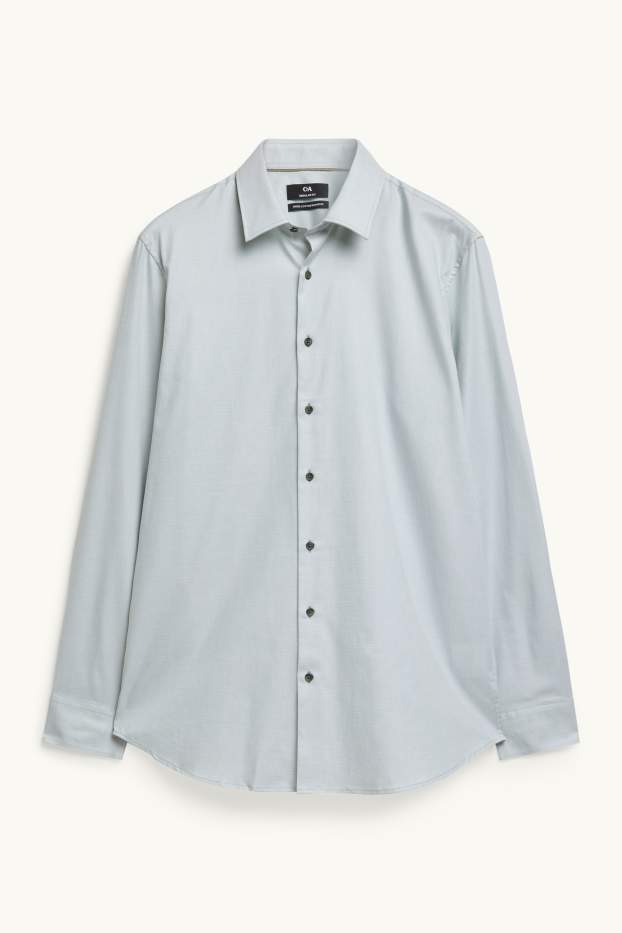Men - Business shirt - regular fit - kent collar - easy-iron - green