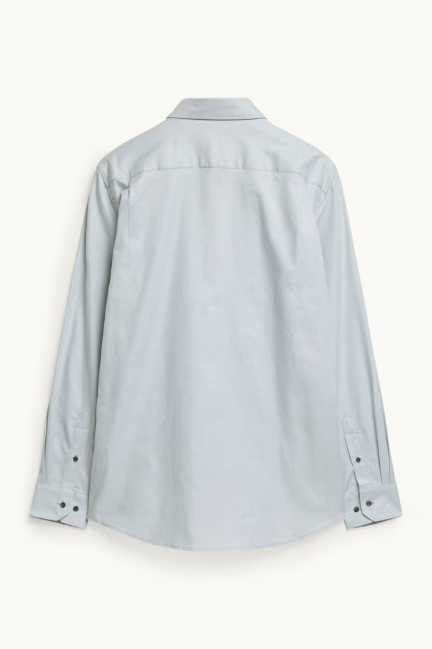 Men - Business shirt - regular fit - kent collar - easy-iron - green