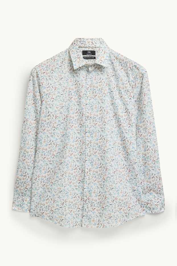 Men - Business shirt - regular fit - Kent collar - easy-iron - white