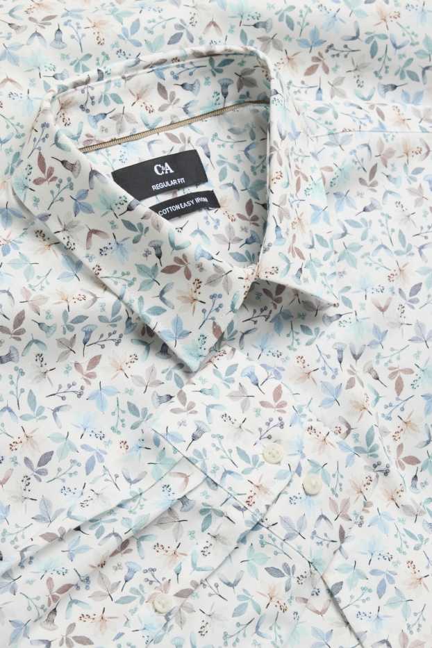 Men - Business shirt - regular fit - Kent collar - easy-iron - white