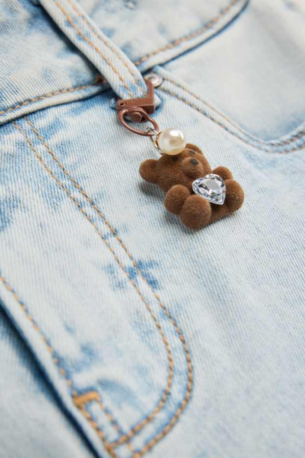 Nena - Osset de peluix - bootcut jeans - LYCRA® - texà blau