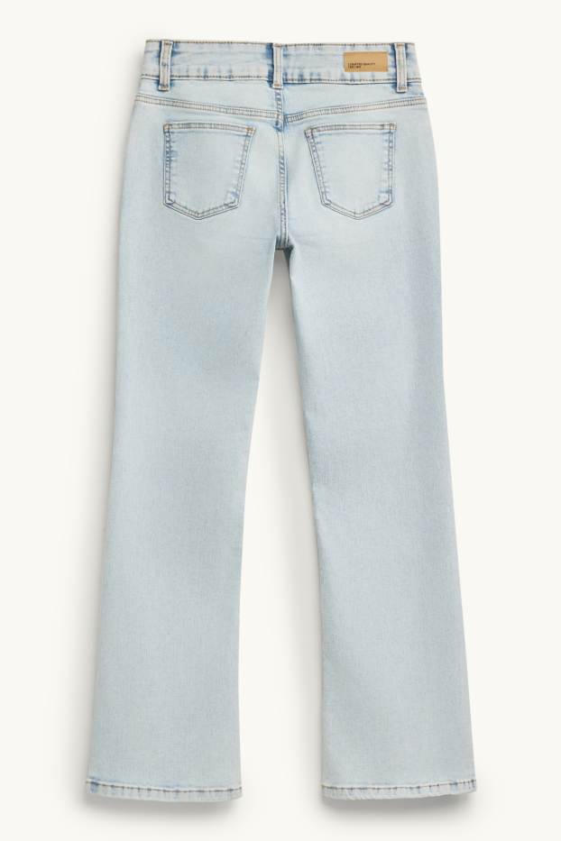 Nena - Osset de peluix - bootcut jeans - LYCRA® - texà blau