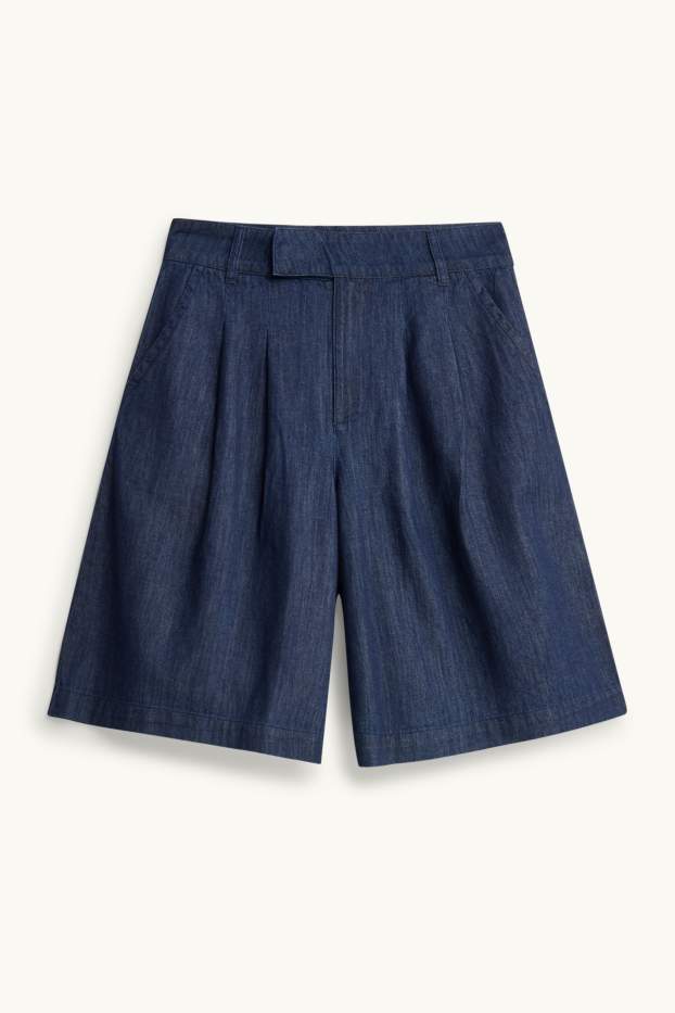 Dona - Jorts - mid waist - texà blau fosc