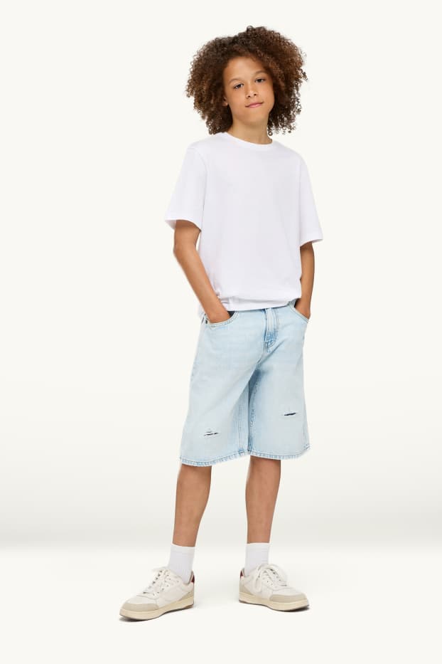 Bambini - Bermuda di jeans - jeans azzurro
