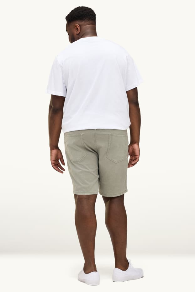 Herren - Jeans-Shorts - khaki