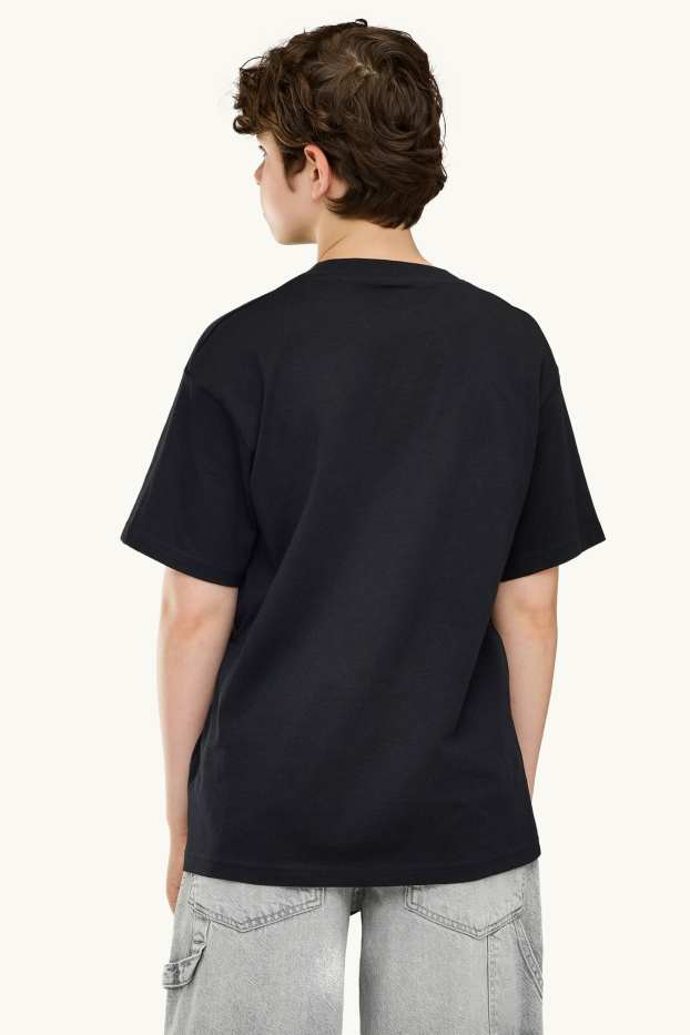 Copii - Băieți - Zaruri - tricou cu mânecă scurtă - negru