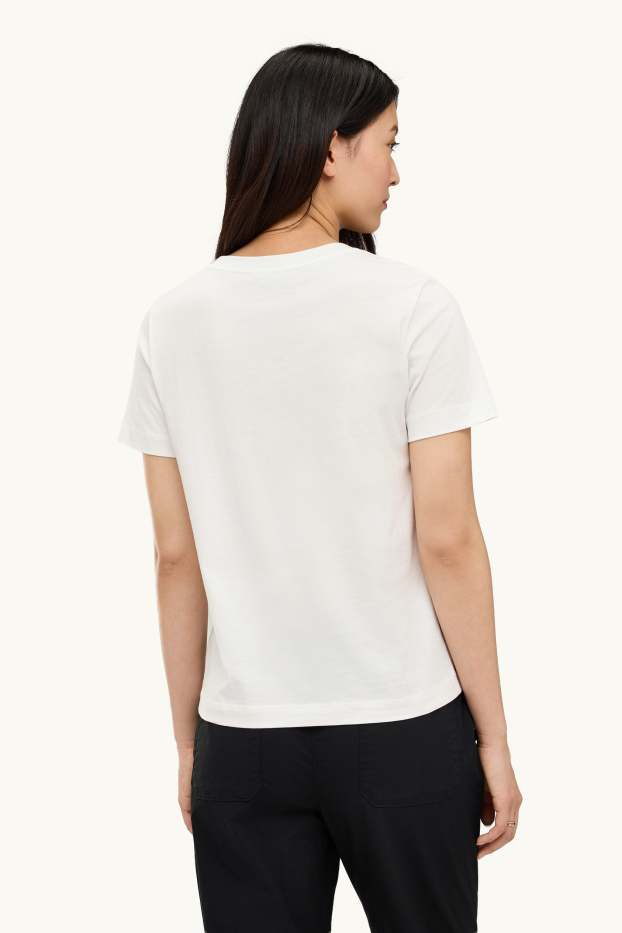Femmes - T-shirt - regular fit - blanc
