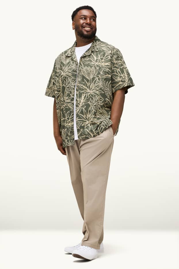 Bărbați - Pantaloni - relaxed fit - bej