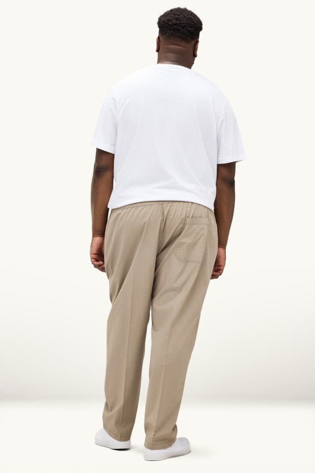 Bărbați - Pantaloni - relaxed fit - bej