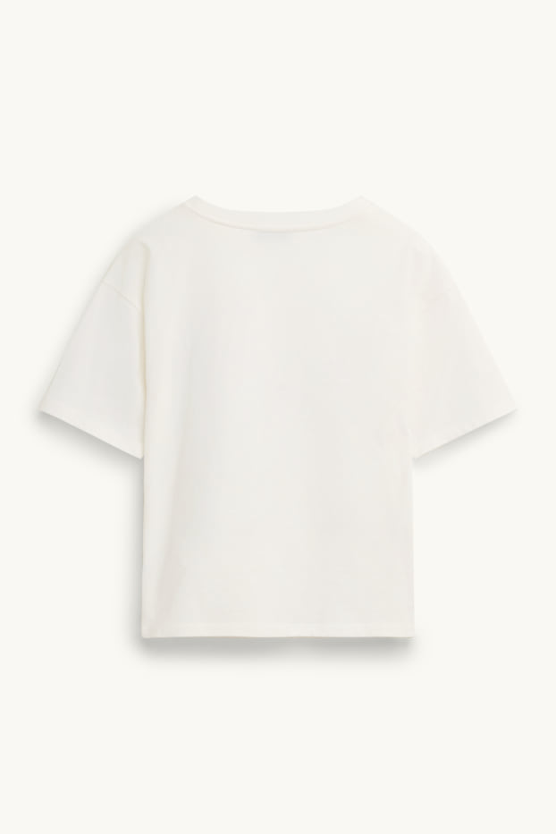 Kinder Mädchen - K-Pop - Kurzarmshirt - weiß
